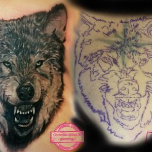 Getting some fun with this cover up, love making wolves, they are some mysterious creatures. 