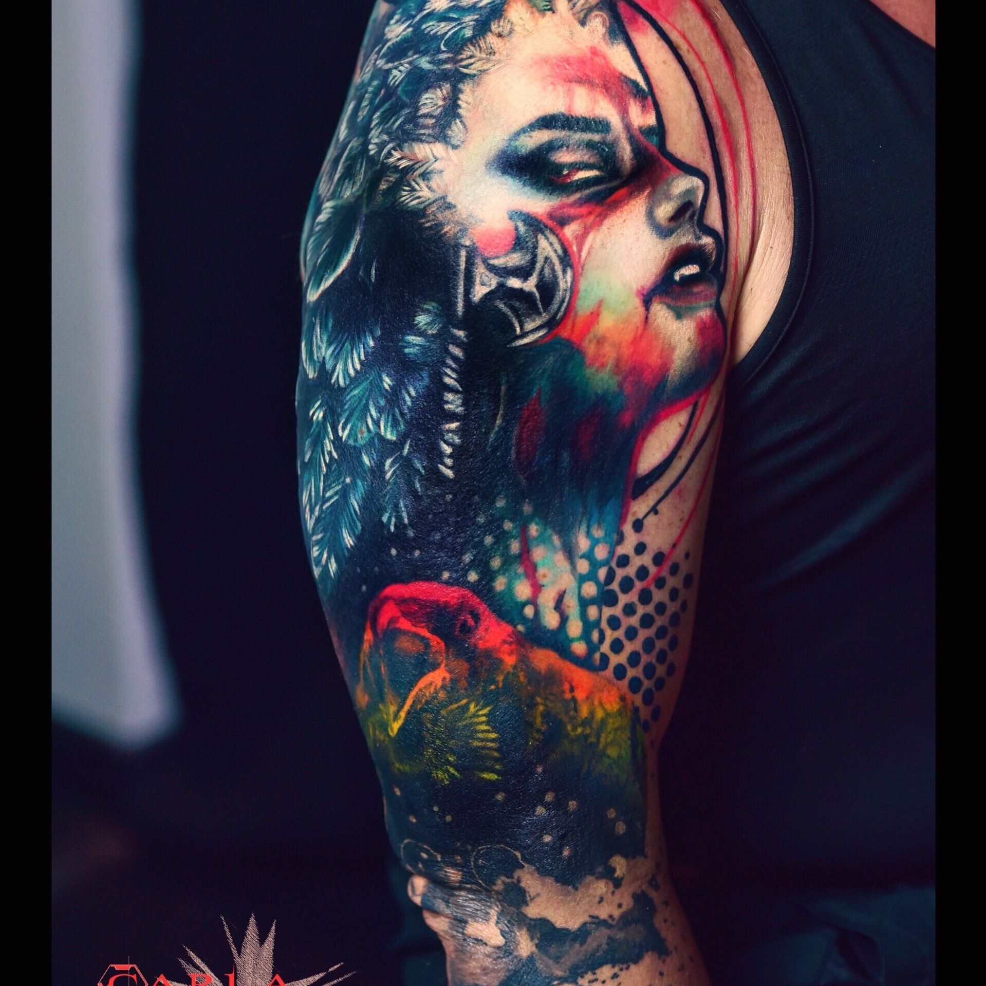Tattoo uploaded by Tye Tremblay  THE MORRIGAN The Morrígan was the Irish  goddess of death and destiny Appearing before great battles as the goddess  of fate the Morrígan offered prophecy and