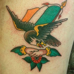 Traditional Eagle with Irish Flag
