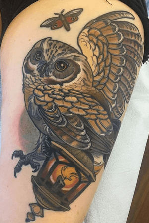 Alexis Thomson finished off her screech owl last week. Loving it!