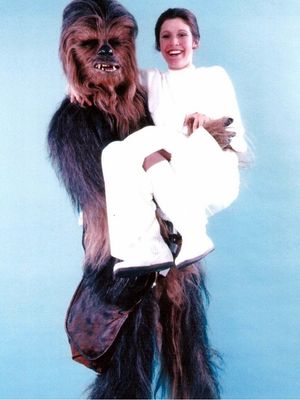 Chewbacca and Princess Leia photoshoot! #chewbaccatattoo #chewbacca #starwars #movietattoos #petermayhew #georgelucas #scifi