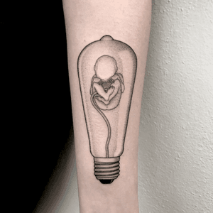 Tattoo uploaded by Michele Volpi • “The thinker” - Instagram: _mfox #tattoo  #blackandgrey #dotwork #blackwork #blackworktattoo #inked #ink • Tattoodo