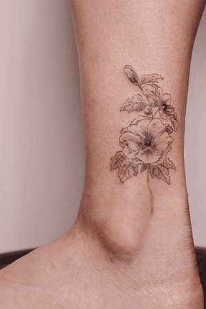 Korea’s national flower for a Korean Adoptee. Her first tattoo 