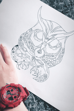#owl #sketch #liner #progress 
