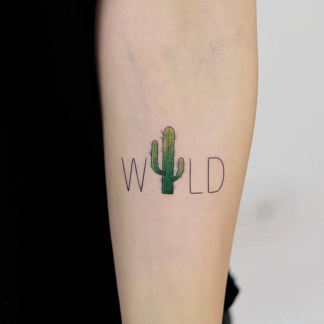 Very Small Tattoo Cactus  Best Tattoo Ideas Gallery