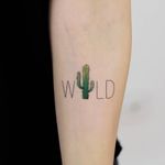 Wild. #wild #letter #lettertattoo #cactus #flower #cactustattoo #tiny #littletattoo #tinytattoo #colortattoo #tattoo #art #draw #hakanadik