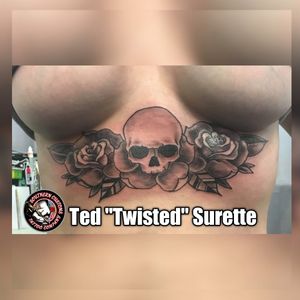 Artist: Ted "TwisTed" Surette Sternum pieces can be challenging to sit through but this client sat like a champ. Skull and roses completed by Ted. ★★★★★★★★★★★★★★★★★★★ Southern Customs Tattoo Company 1503 Hope Mills Rd. Fayetteville, NC 28304 (910) 920-2683 ★★★★★Social Media Links★★★★★ Facebook Link: https://www.facebook.com/SouthernCustomsTattooCompany/ Instagram: @SouthernCustomsTattooCo @SouthernCustomsBrand @tattoosbyaaronf @irishted32 Google+: plus.google.com/+SouthernCustomsTattooCompany Tumblr: https://southerncustomstattoocompany.tumblr.com Yelp: https://m.yelp.com/biz/southern-customs-tattoo-company-fayetteville Foursquare link http://4sq.com/2slKpCt Twitter: @SCTATCO TattooDo: @SouthernCustomsTattooCompany Vero: SouthernCustomsTattooCompany Google Maps: https://goo.gl/maps/NXMNfhdcbmE2 ★★★★★★★★★★★★★★★★★★★ #Ink #welcome #news #sctatco #Airforce #Happy #marines #america #artist #veteran #home #love #Share #femaletattooartist #nofilter #bodypiercing #NCTattooers #funny #hopemillsnc #SkinArt #Tattoo #Custom #NCINK #FortBragg #fortbraggink #ShareNow #tattoos #army #military #fayettevillenc