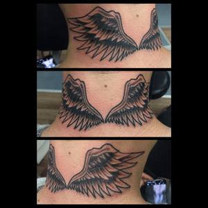 Back of neck wrap wings..