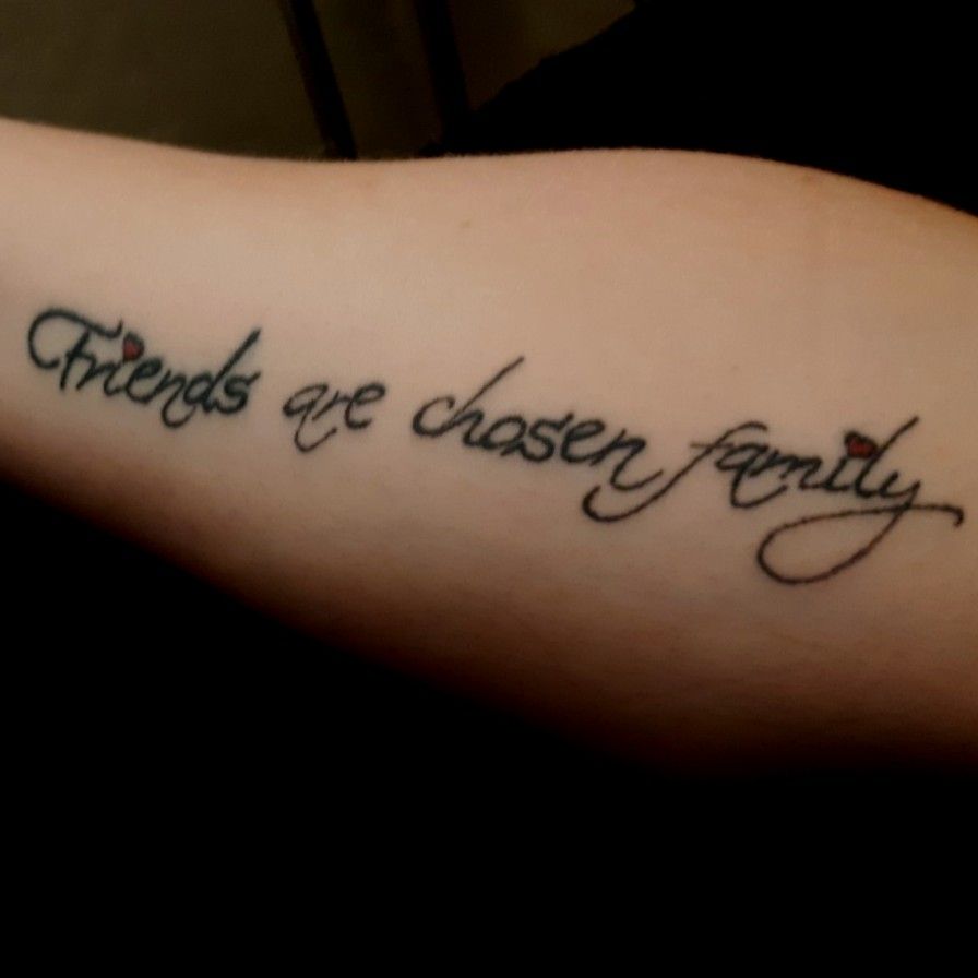family and friends quote tattoos