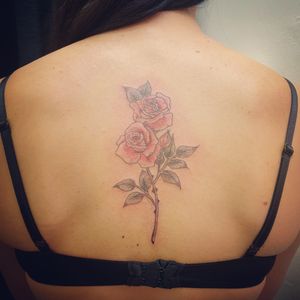 Roses with subtle shading #tattoooftheday 