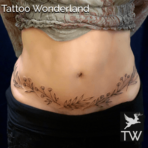 Delicate #tummytuckscarcoverup @sandydexterous @tattoowonderland #youbelongattattoowonderland #tattoowonderland #brooklyn #brooklyntattooshop #bensonhurst #midwood #gravesend #newyork #newyorkcity #nyc #tattooshop #tattoostudio #tattooparlor #tattooparlour #customtattoo #brooklyntattooartist #tattoo #tattoos #tummytuckscar 