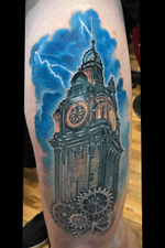 Clock tower lightning piece! Love projects like this!