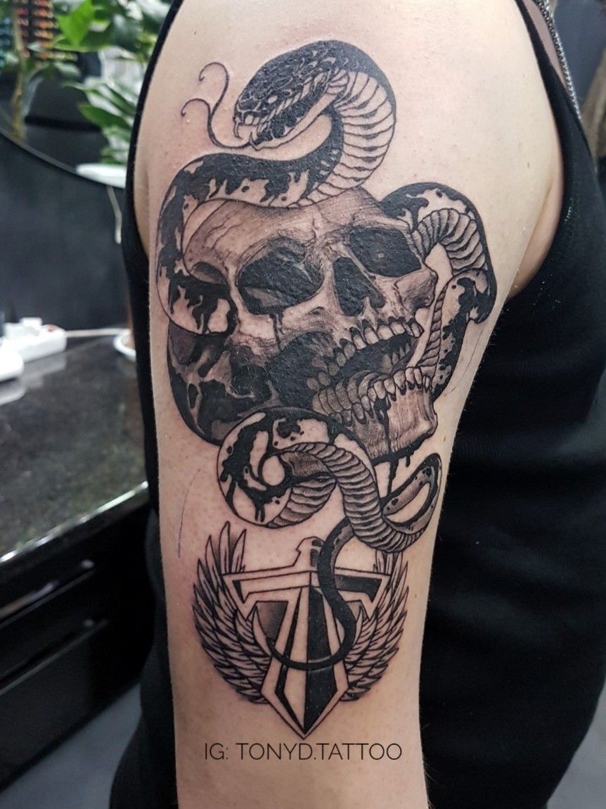 Oakland A's tattoo by Duckie  Tattoos, Cool tattoos, Skull tattoo