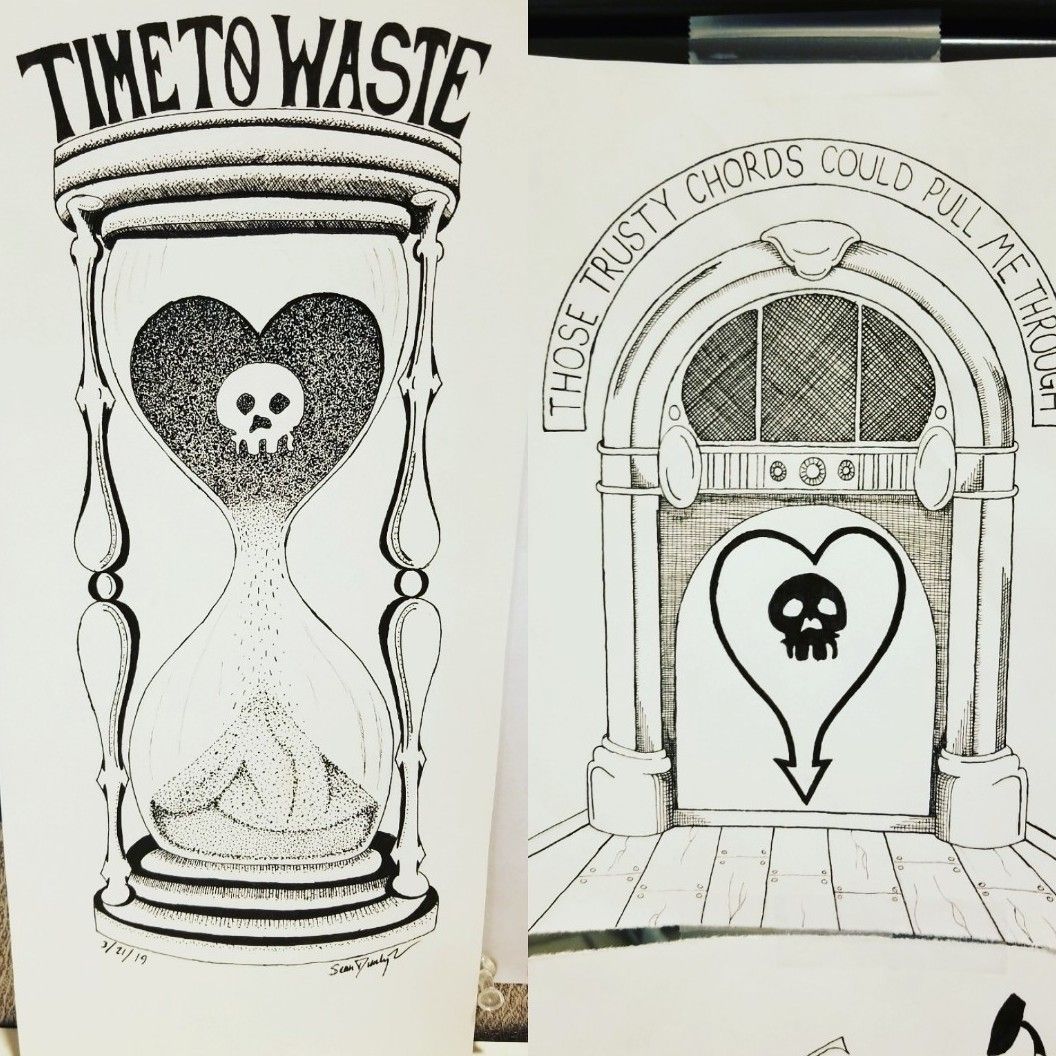 Tattoo uploaded by Sean Dunlap • Future tattoo ideas of mine. Alkaline Trio inspired. Done with ink pen. • Tattoodo