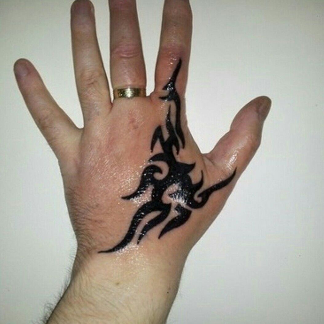 gothic tribal tattoo for men handTikTok Search