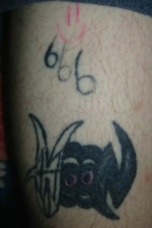 "HOON" - done by chad, unfinished666 & Smiley - done by myself, clearly just one for shits and gigs