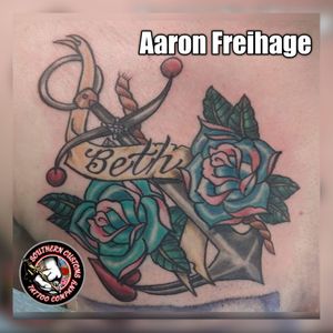 Artist: Aaron FreihageAnchor, roses, and name completed by Aaron.  Just look at those colors.😲★★★★★★★★★★★★★★★★★★★Southern Customs Tattoo Company1503 Hope Mills Rd.Fayetteville, NC 28304(910) 920-2683★★★★★Social Media Links★★★★★Facebook Link:https://www.facebook.com/SouthernCustomsTattooCompany/Instagram:@SouthernCustomsTattooCo@SouthernCustomsBrand@tattoosbyaaronf@irishted32Google+:plus.google.com/+SouthernCustomsTattooCompanyTumblr:https://southerncustomstattoocompany.tumblr.comYelp:https://m.yelp.com/biz/southern-customs-tattoo-company-fayettevilleFoursquare linkhttp://4sq.com/2slKpCtTwitter:@SCTATCOTattooDo:@SouthernCustomsTattooCompanyVero:SouthernCustomsTattooCompanyGoogle Maps:https://goo.gl/maps/NXMNfhdcbmE2★★★★★★★★★★★★★★★★★★★#Ink #welcome #news #sctatco #Airforce #Happy #marines #america #artist #veteran #home #love #Share #femaletattooartist #nofilter #bodypiercing #NCTattooers #funny #hopemillsnc #SkinArt #Tattoo #Custom #NCINK #FortBragg #fortbraggink #ShareNow #tattoos #army #military #fayettevillenc