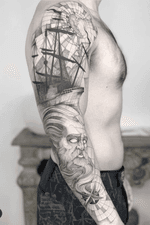 Poseidon 🔱 #tattoodo #ink #anibal_tattoo #tatttoo #black 