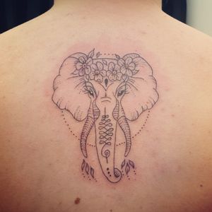 Tattoo uploaded by Kym Mann • Pretty elephant design • Tattoodo