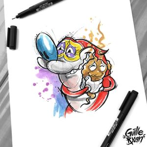 Available Design (Barcelona) Appointments to guilleryanarttattoo@gmail.com @guilleryan.arttattoo #renandstimpy #stimpy #comictattoos #cartoontattoos #sketchtattoos #geektattoos #cartoontattoos  #tattoobarcelona #sketchtattoo #watercolor #watercolorartist 