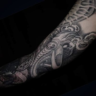 Oliver s Death themed full sleeve ...with the post apocalyptic #ganesh thank you for looking. www.obi1art.com https://www.facebook.com/obi1art/ on Instagram as obi1.0 #fullsleevetattoo #obitattoo #godesskali #maakaali #kaali #mahakaali #obitattoo #tattoocomposition #kalitattoo #kaalitattoo #fullsleevetattoo #fullsleeve #dotworktattoo #dotwork #death #skull #mumbaitattoo #mannheimtattoo #mannheim #germanytattoo #germany🇩🇪 #ludwigshafen #ludwigshafentattoo #karlsruhetattoo #kolkatatattoo #skulltattoo #ganesh #darkganesh #ramskulltattoo #lineworktattoo #blackandgreytattoo #death #ganeshtattoo