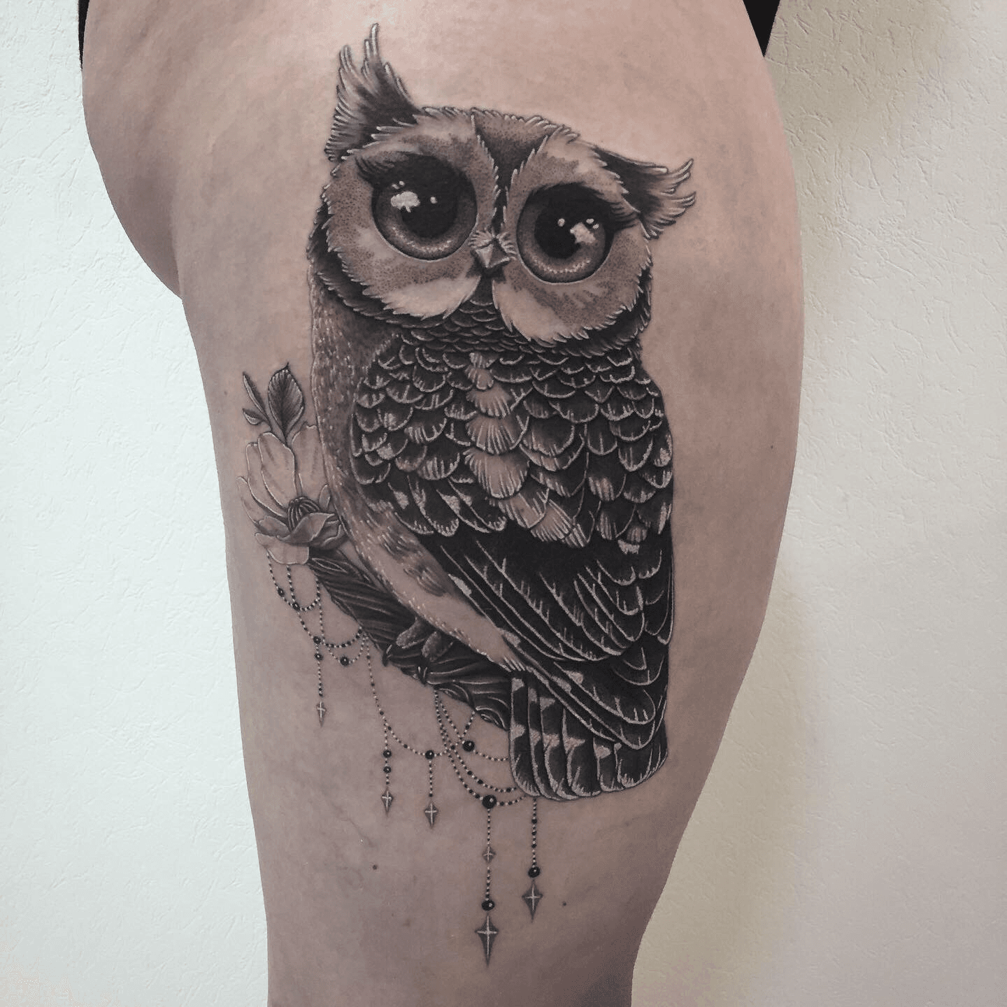 new school girly owl tattoos