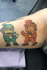 Fresh and bloody... but cool wee Leprechaun from The Simpsons! Green one was already existing (not by me) I just gave him a friend... or foe I guess!