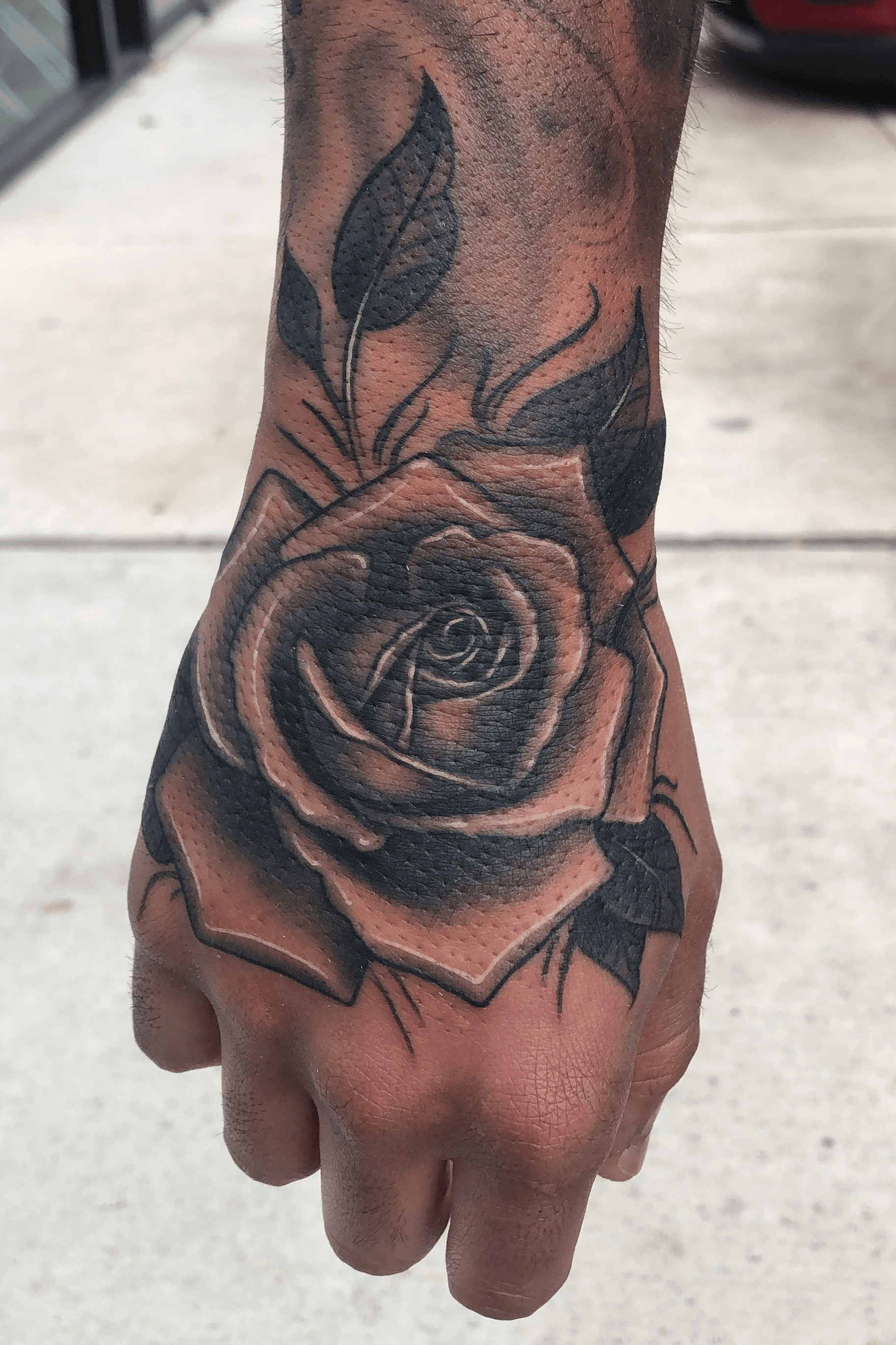 rose hand tattoo black menTikTok Search