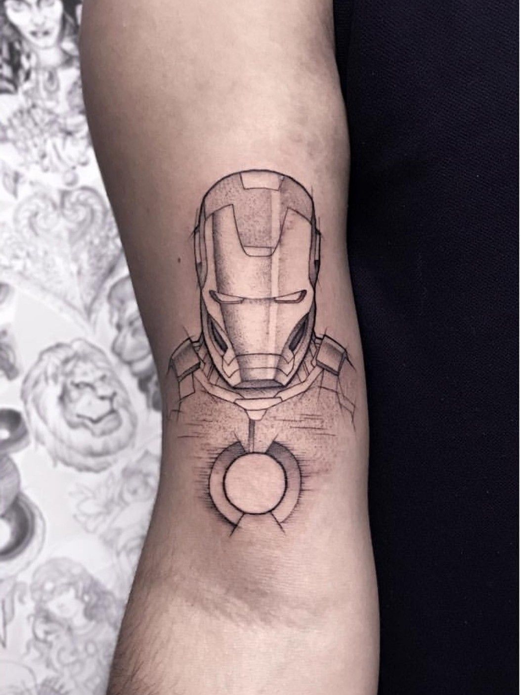 37 Small Tattoo Ideas For Big Avengers Nerds  Iron man tattoo Marvel  tattoos Avengers tattoo