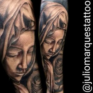 Tattoo, Maria  santa , rosa#ink #tattoo #realism 