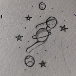 A small drawing a did a few months ago that I honestly think would be a cute tattoo to get! 