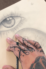 Alwals Drawing #tattoo #eyestattoo #tattooclock #designer 