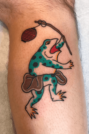 Kaeru tattoo #kaeru #kaerutattoo #japanesefrog #frogtattoo #jfztattoo