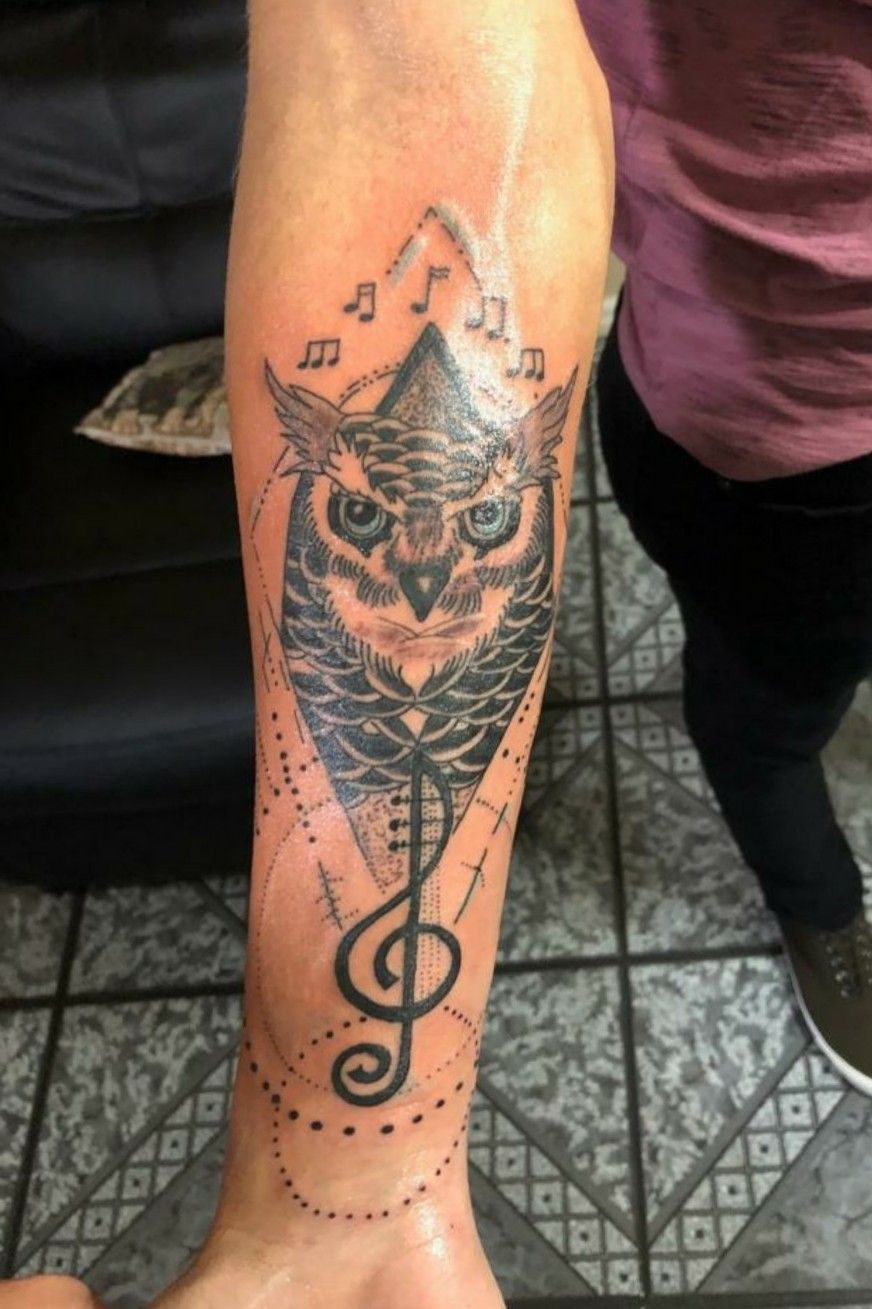 egyptian owl tattoo