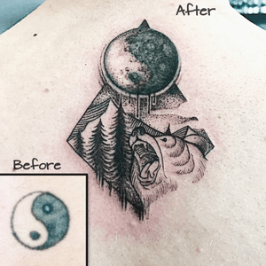 Cover up tattoo for a client today 
