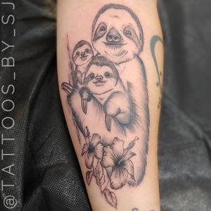 Family of sloths I'm working on! One more session left on these cutie patooties!! 