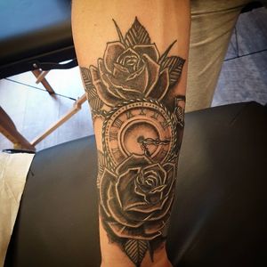 Rose's and Clock Work Piece.