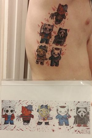 Another piece of art I got done. I love my little hello kitty killers.