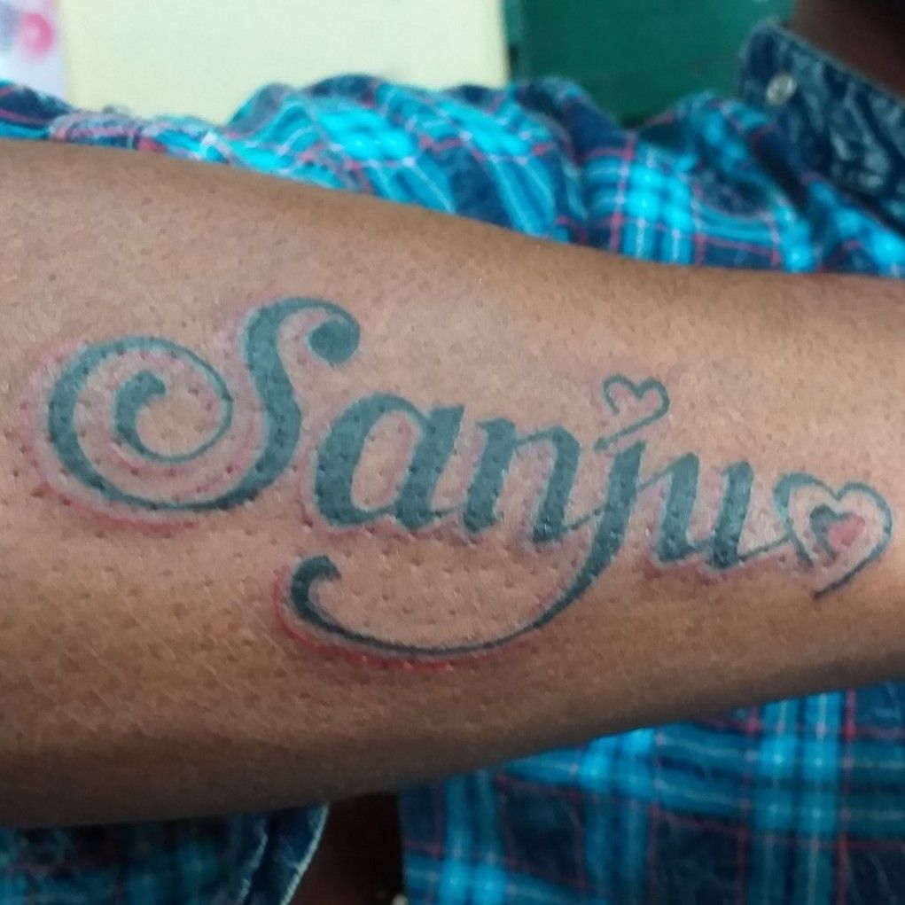 Indrajitsinh on Instagram Sanju name tattoo design Artist  indraarttattoo indratattooz Appointment  Call 8128234634 tattoo  tattootrend name padra surat instagood viral instagram new newpost  explorepage explore