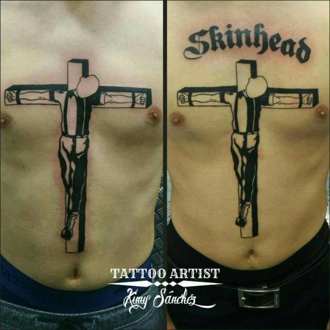 Tattoo designs skinhead crucified Horse and