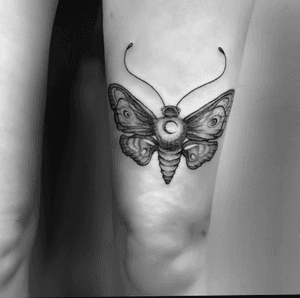 #butterfly #moth #mariposa #legtattoo #womantattoo #blackwork #girlytattoo 
