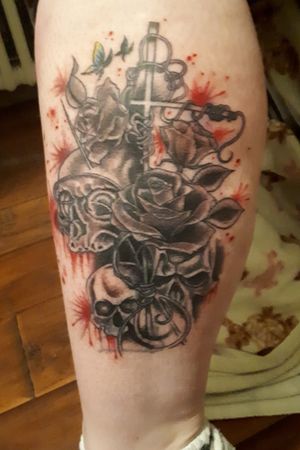 My boyfriend is tattoo artist and did this one on a friend yeaterday