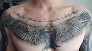 #eagle #chesttattoo9 hours splitted in three sessions.