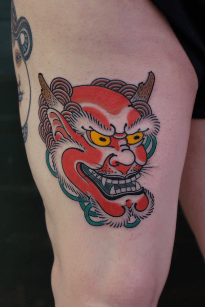 #andreivintikov #tattoominsk #japanesse #minsk #oni #raijin #japanessemask