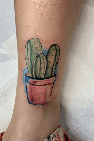Just a lil potted cactus INSTA- dyllan.tattoos