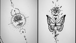 From today... Which one is better? You can comment to tell your opinion 😊 #dotwork #rose #butterfly #tree #artwork #favourite 