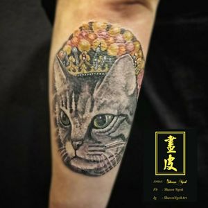 When you love your pet so much that you want everyone to see her without having to carry her around.😄😄😂🐱 ••✅ MUMMY Approved TATTOO 😅•••Thanks for the trust letting me draw on your skin.😊••#sgtattoo #tattoosg #singaporetattoo #tattoosingapore #tattoo #tattoos #realism #animalportrait #pet #petcat #catlove #cat #animallove #catperson #cattattoo #feline #meow #skinart #art #skinbling #opera #orientalart #operaticcat #chineseopera #byshawn #tattooinnsingapore #freehand #freehandtattoo #freehandportrait #cheyenne #cheyennehawk #hustlebutter #intenze #fusionink #quantumink #dynamicink