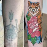 Cover up tattoo in neotradtional style