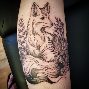 Fox tattoo my work