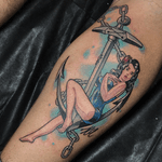 Pinup on an anchor
